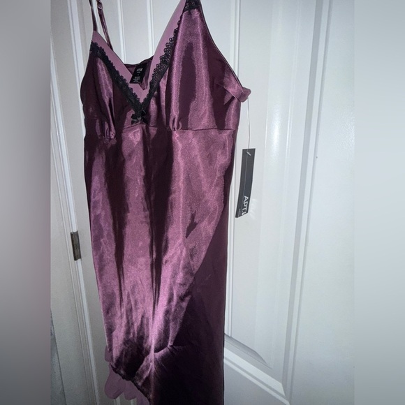 Apt. 9 Deep Purple Satin Chemise - Picture 6 of 11